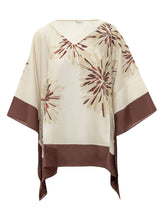 BRUNELLO CUCINELLI - Blusa con Stampa Floreale - Beige - LIDIASHOPPING® - Official Website