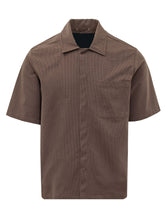 HERNO - Camicia a Maniche Corte - Marrone - LIDIASHOPPING® - Official Website
