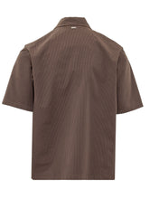 HERNO - Camicia a Maniche Corte - Marrone - LIDIASHOPPING® - Official Website