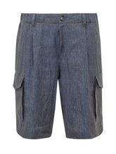 HERNO - Cargo Shorts - Blue - LIDIASHOPPING® - Official Website