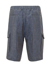 HERNO - Cargo Shorts - Blue - LIDIASHOPPING® - Official Website