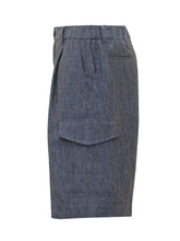 HERNO - Cargo Shorts - Blue - LIDIASHOPPING® - Official Website