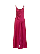 SIMONA CORSELLINI - Abito Lungo con Spalline Decorate - Rosa - LIDIASHOPPING® - Official Website