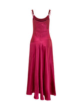 SIMONA CORSELLINI - Abito Lungo con Spalline Decorate - Rosa - LIDIASHOPPING® - Official Website