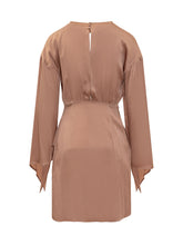 SEMICOUTURE - Nelia Abito Corto Drappeggiato - Rosa - LIDIASHOPPING® - Official Website