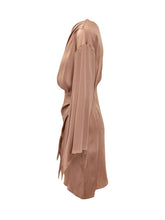 SEMICOUTURE - Nelia Abito Corto Drappeggiato - Rosa - LIDIASHOPPING® - Official Website