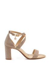 MICHAEL MICHAEL KORS - Sandali Alexa Flex con Tacco Largo - Oro - LIDIASHOPPING® - Official Website