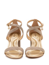 MICHAEL MICHAEL KORS - Sandali Alexa Flex con Tacco Largo - Oro - LIDIASHOPPING® - Official Website