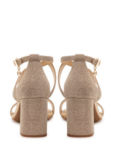 MICHAEL MICHAEL KORS - Sandali Alexa Flex con Tacco Largo - Oro - LIDIASHOPPING® - Official Website