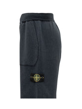 STONE ISLAND - Knit Bermuda Shorts with Patch Pockets - Blue - LIDIASHOPPING® - Official Website