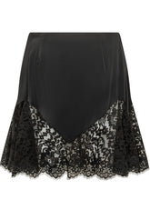 STELLA MCCARTNEY - Gonna con Inserto in Pizzo - Nero - LIDIASHOPPING® - Official Website