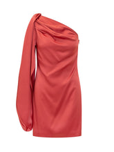STELLA MCCARTNEY - Abito Corto Drappeggiato Monospalla - Rosso - LIDIASHOPPING® - Official Website