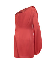 STELLA MCCARTNEY - Abito Corto Drappeggiato Monospalla - Rosso - LIDIASHOPPING® - Official Website