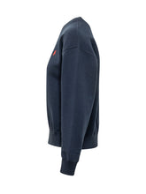 POLO RALPH LAUREN - Felpa Girocollo con Ricamo Logo - Blu - LIDIASHOPPING® - Official Website