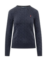 POLO RALPH LAUREN - Julianna V Neck Pullover - Blue - LIDIASHOPPING® - Official Website