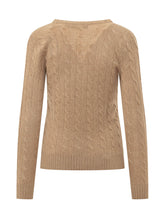 POLO RALPH LAUREN - Kimberly Pullover a Trecce - Beige - LIDIASHOPPING® - Official Website
