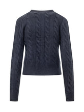 POLO RALPH LAUREN - Cable Knit Buttoned Cardigan - Blue - LIDIASHOPPING® - Official Website