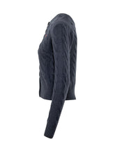 POLO RALPH LAUREN - Cable Knit Buttoned Cardigan - Blue - LIDIASHOPPING® - Official Website