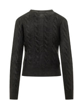 POLO RALPH LAUREN - Cardigan a Trecce con Bottoni - Nero - LIDIASHOPPING® - Official Website