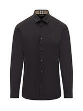 BURBERRY - Sherfield Camicia con Colletto - Nero - LIDIASHOPPING® - Official Website