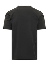 BURBERRY - T-shirt Girocollo con Nastro Spalla - Nero - LIDIASHOPPING® - Official Website