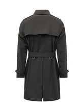 BURBERRY - Kensington Belted Trench Coat - Black - LIDIASHOPPING® - Official Website