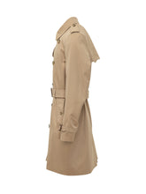 BURBERRY - Trench Kensington Doppiopetto con Cintura - Beige - LIDIASHOPPING® - Official Website