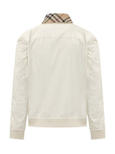 BURBERRY - Glenfields Zip Jacket - White - LIDIASHOPPING® - Official Website