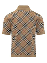 BURBERRY - Marlow Check Polo Shirt - Brown - LIDIASHOPPING® - Official Website