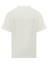 BURBERRY - T-shirt con Patch Ovale Check - Bianco - LIDIASHOPPING® - Official Website