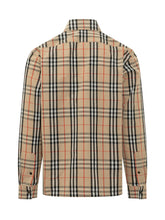BURBERRY - Ollie Plaid Shirt - Beige - LIDIASHOPPING® - Official Website
