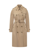 BURBERRY - Kensington Trench Lungo con Cintura - Beige - LIDIASHOPPING® - Official Website