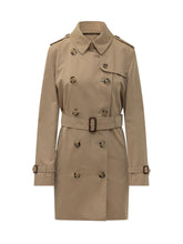 BURBERRY - Double Breasted Belted Trench Coat - Beige - LIDIASHOPPING® - Official Website