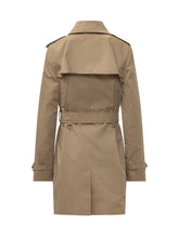 BURBERRY - Double Breasted Belted Trench Coat - Beige - LIDIASHOPPING® - Official Website