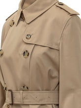 BURBERRY - Double Breasted Belted Trench Coat - Beige - LIDIASHOPPING® - Official Website