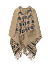 BURBERRY - Mantella Check con Frange - Beige - LIDIASHOPPING® - Official Website
