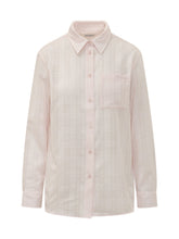 BURBERRY - Camicia Emma a Quadri con Ricamo Logo - Rosa - LIDIASHOPPING® - Official Website