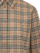 BURBERRY - Emma Camicia Check con Colletto - Beige - LIDIASHOPPING® - Official Website