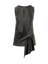 LOULOU DE SAISON - Top Drappeggiato Asimmetrico - Nero - LIDIASHOPPING® - Official Website