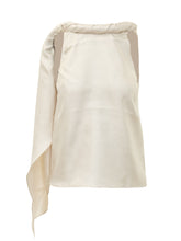 LOULOU DE SAISON - Top Monospalla Drappeggiato - Beige - LIDIASHOPPING® - Official Website