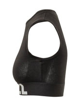 DIESEL - Sleeveless Cropped Top with Graphic Band - Black - LIDIASHOPPING® - Official Website