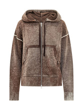 DIESEL - Felpa Hermine con Cappuccio - Marrone - LIDIASHOPPING® - Official Website
