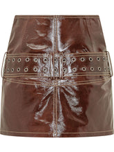 DIESEL - Minigonna Evant con Cintura - Marrone - LIDIASHOPPING® - Official Website