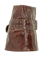 DIESEL - Minigonna Evant con Cintura - Marrone - LIDIASHOPPING® - Official Website