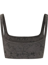 DIESEL - Reggiseno Sportivo Hella con Stampa Astratta - Nero - LIDIASHOPPING® - Official Website