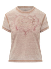 DIESEL - T-shirt con Applicazioni Frontali - Rosa - LIDIASHOPPING® - Official Website