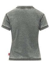 DIESEL - T-shirt con Applicazioni Frontali - Grigio - LIDIASHOPPING® - Official Website