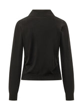 DIESEL - Long Sleeve Collared Top - Black - LIDIASHOPPING® - Official Website