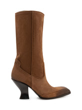 DIESEL - D Luffy 75 Sculptural Heel Boots - Brown - LIDIASHOPPING® - Official Website
