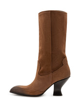 DIESEL - D Luffy 75 Sculptural Heel Boots - Brown - LIDIASHOPPING® - Official Website